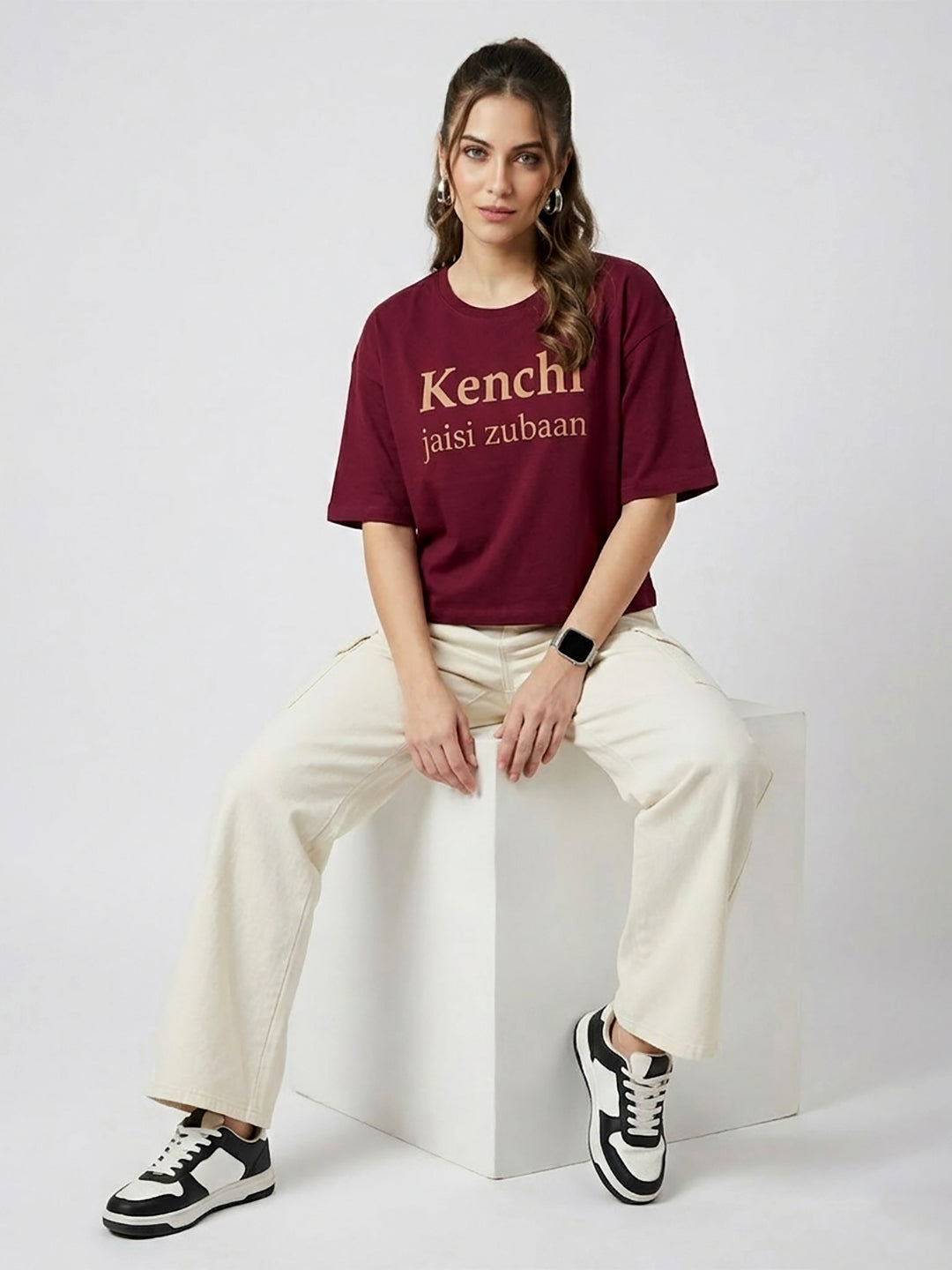 KENCHI JAISI ZUBAN OVER SIZED T-SHIRT