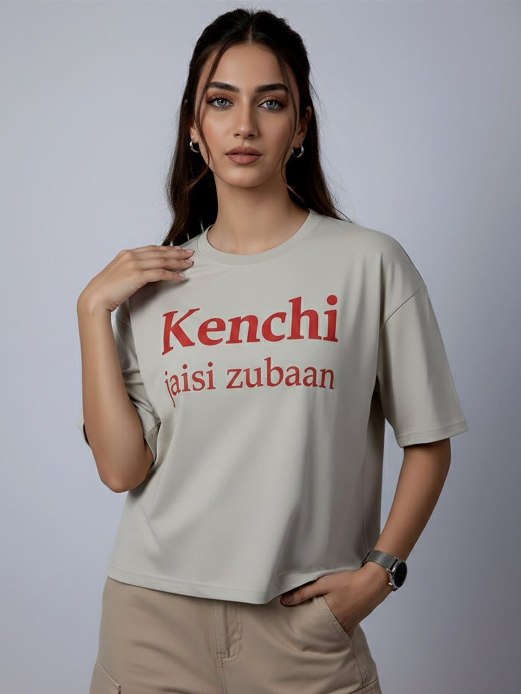 KENCHI JAISI ZUBAN OVER SIZED T-SHIRT