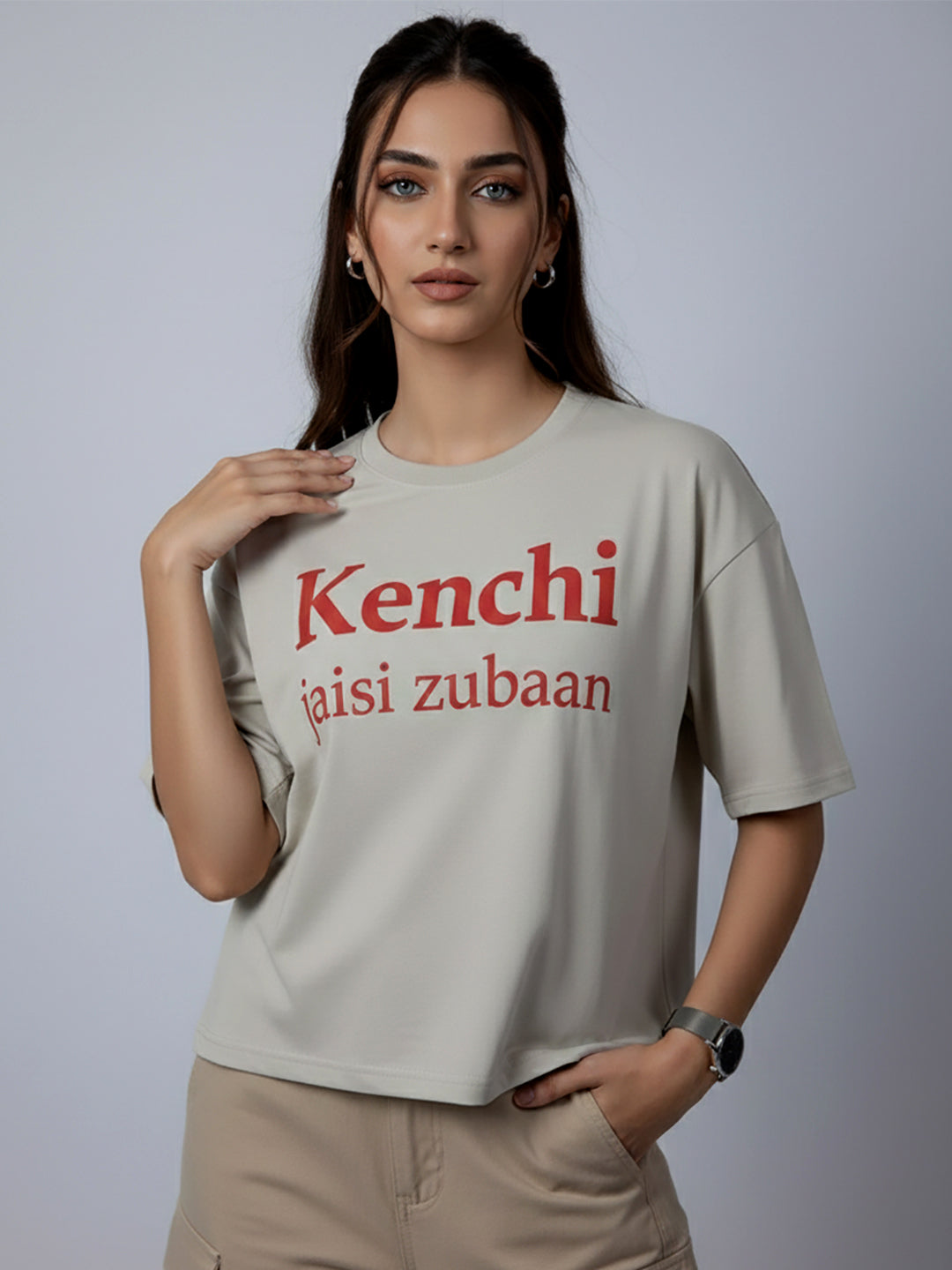 KENCHI JAISI ZUBAN OVER SIZED T-SHIRT