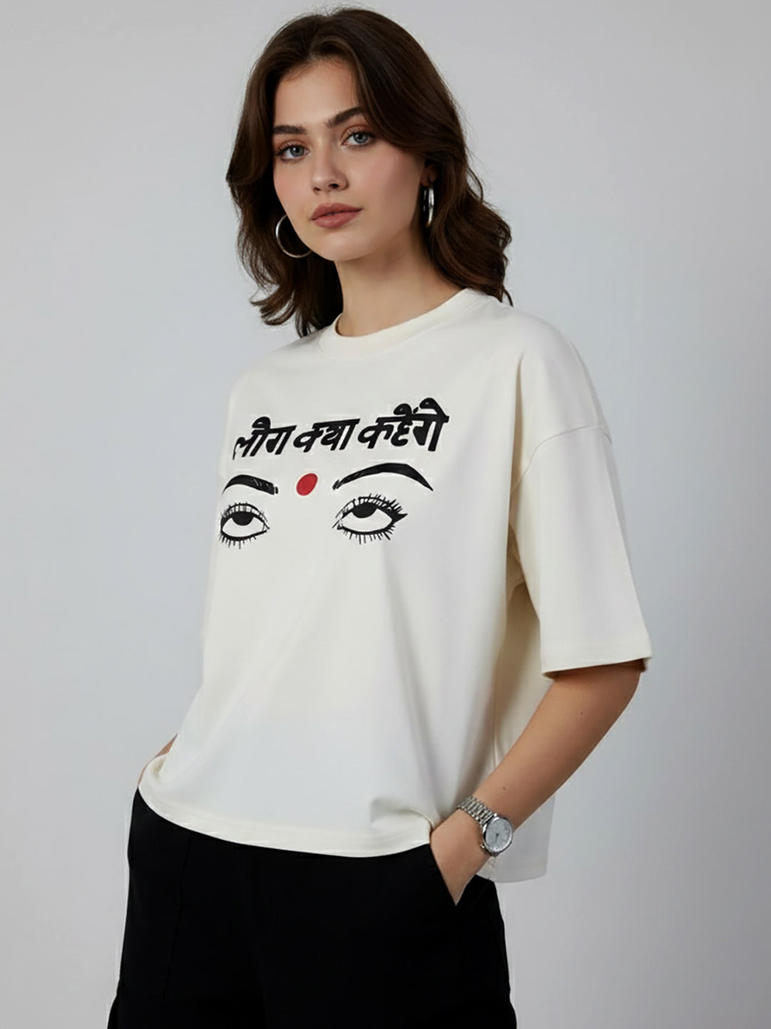 LOG KYA KAHEGEA OVERSIZED T-SHIRT