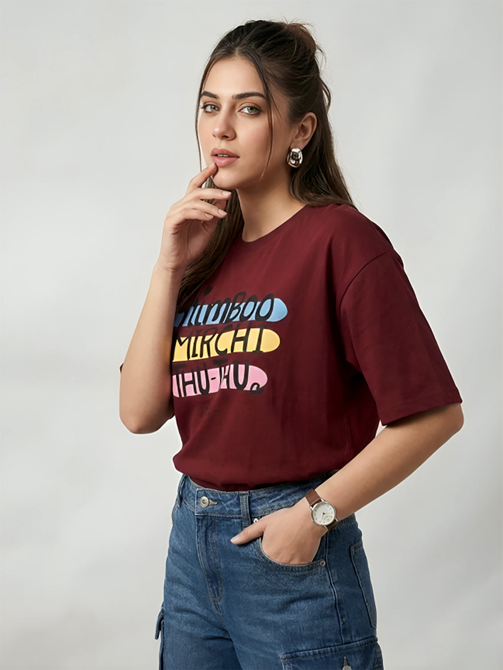 NIMBU MIRCHI OVER SIZED T-SHIRT