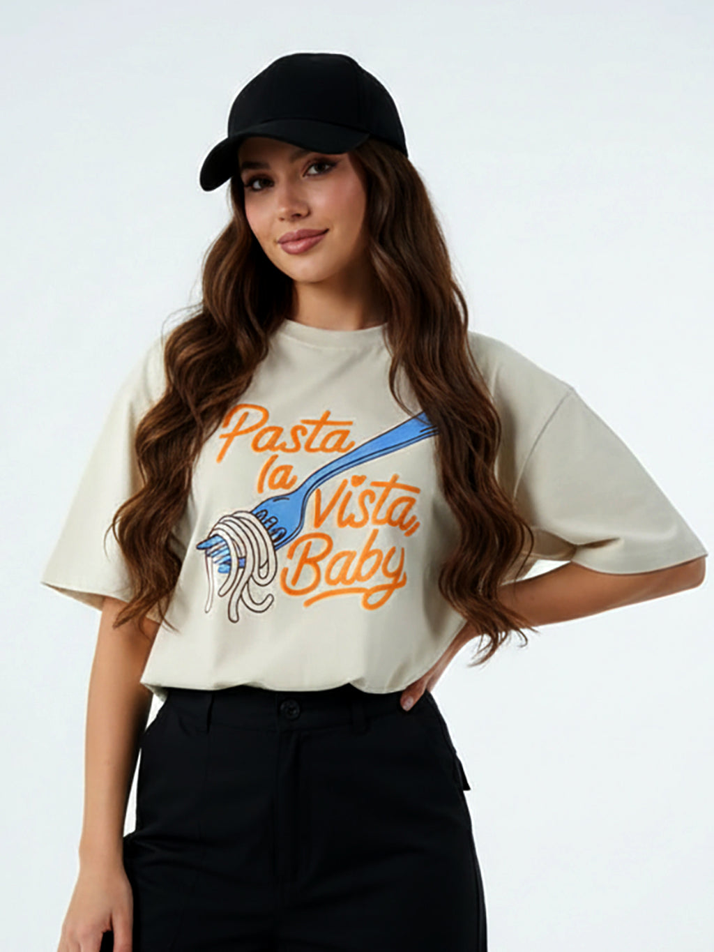 PASTA VISTA OVER SIZED T-SHIRT