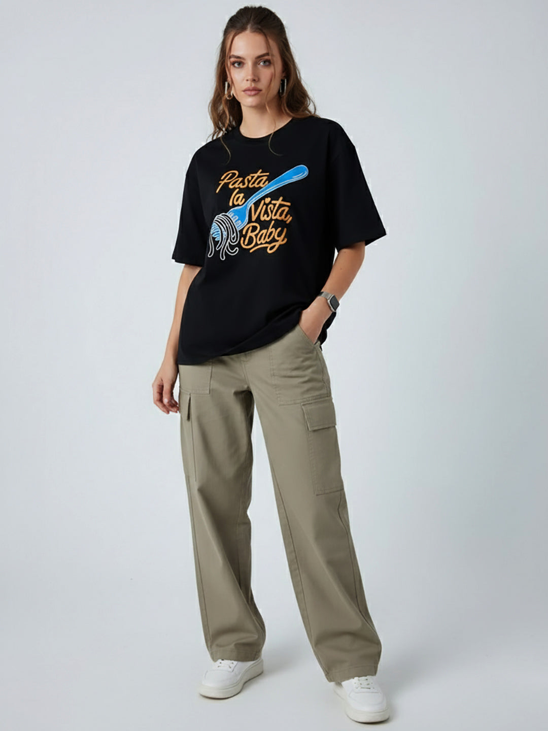 PASTA VISTA OVER SIZED T-SHIRT