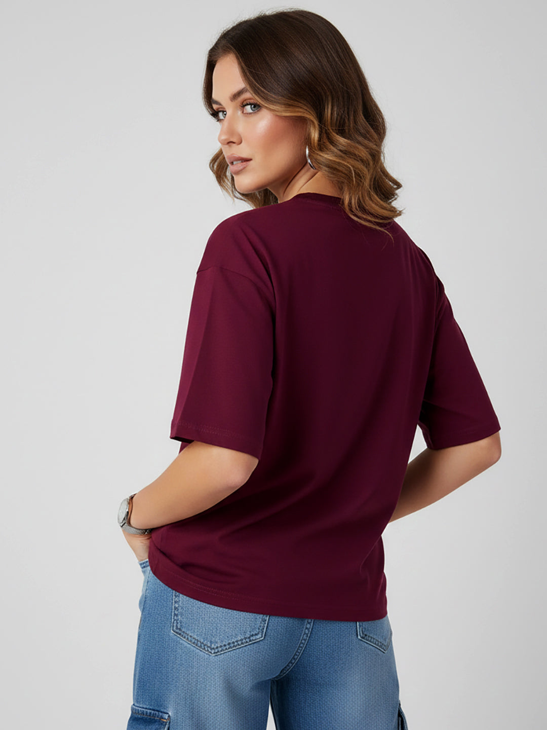 BOW OVER SIZED T-SHIRT