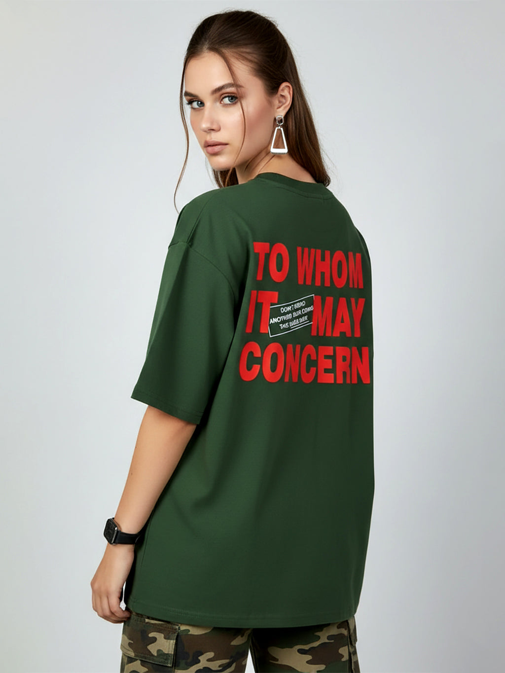 BACK PRINT OVER SIZED T-SHIRT