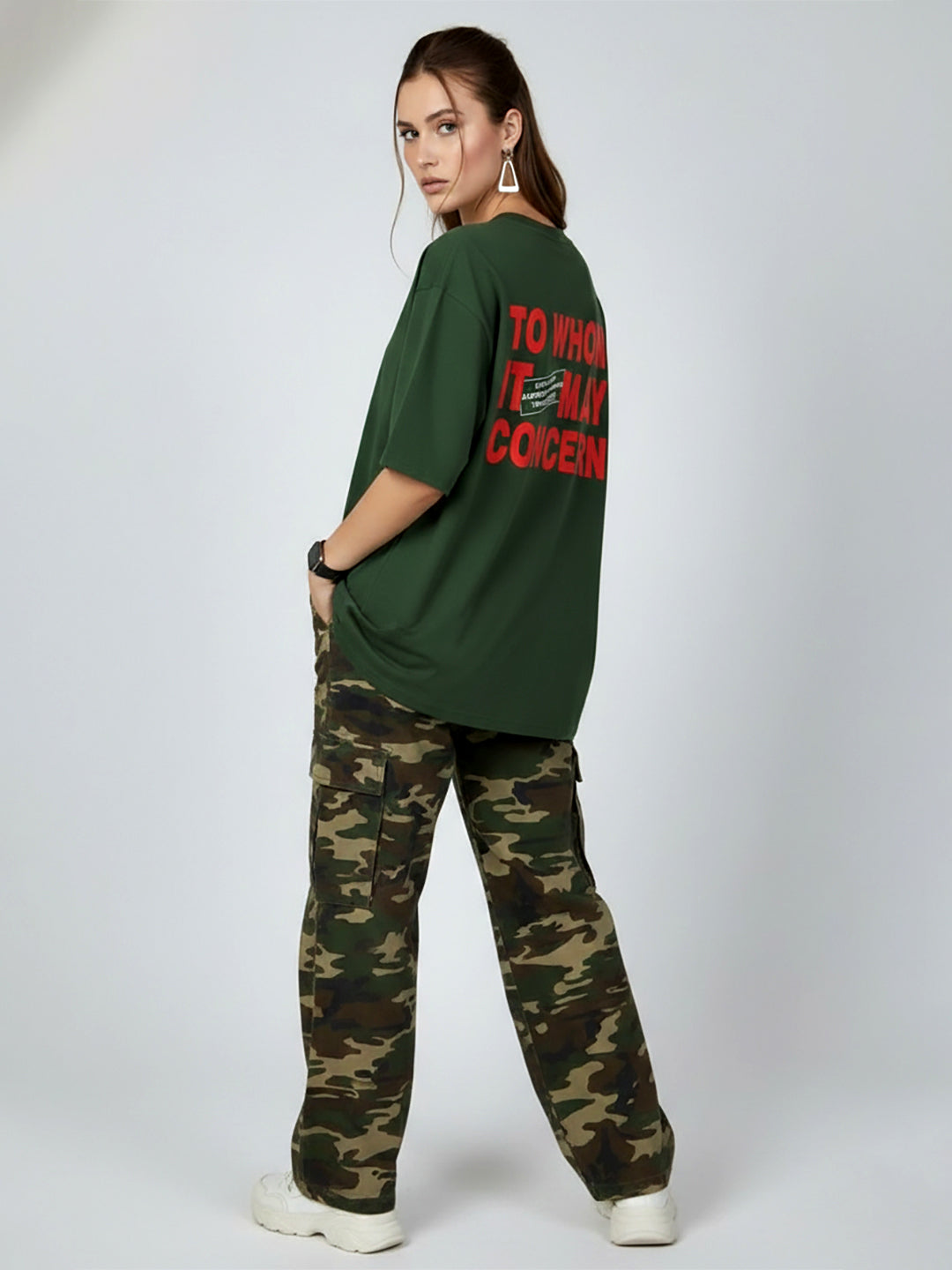 BACK PRINT OVER SIZED T-SHIRT