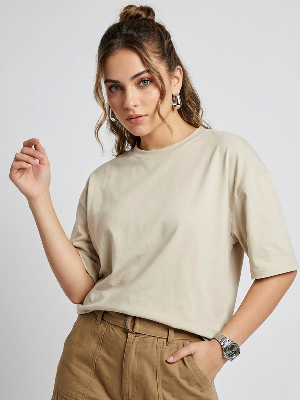 BACK PRINT OVER SIZED T-SHIRT