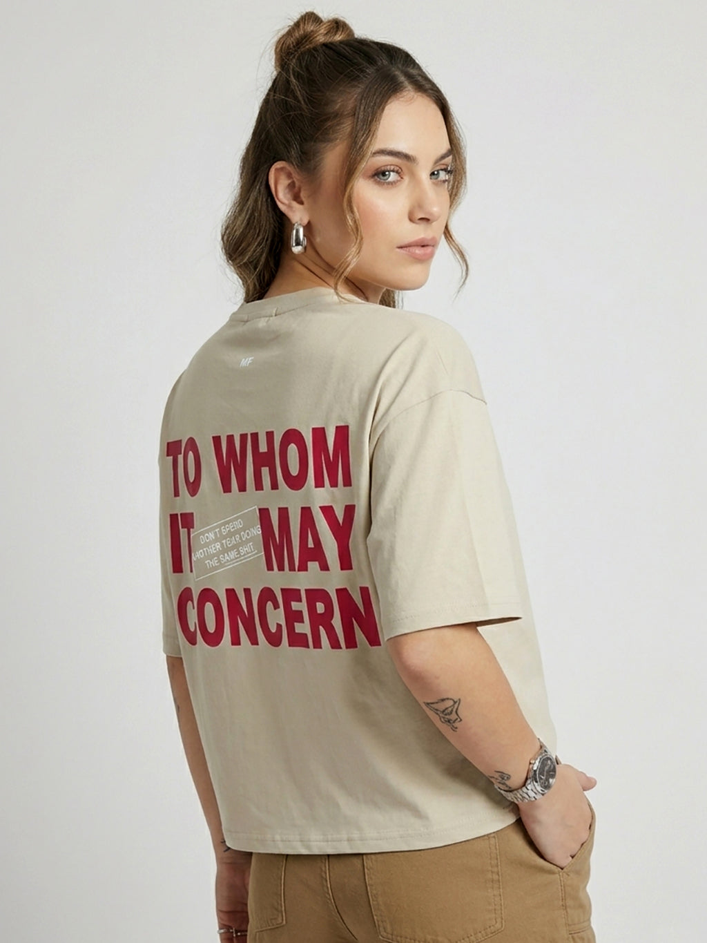 BACK PRINT OVER SIZED T-SHIRT