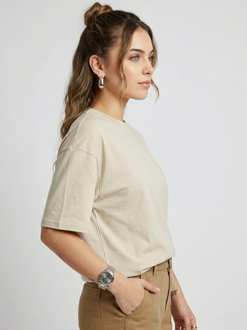 BACK PRINT OVER SIZED T-SHIRT