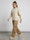 BACK PRINT OVER SIZED T-SHIRT