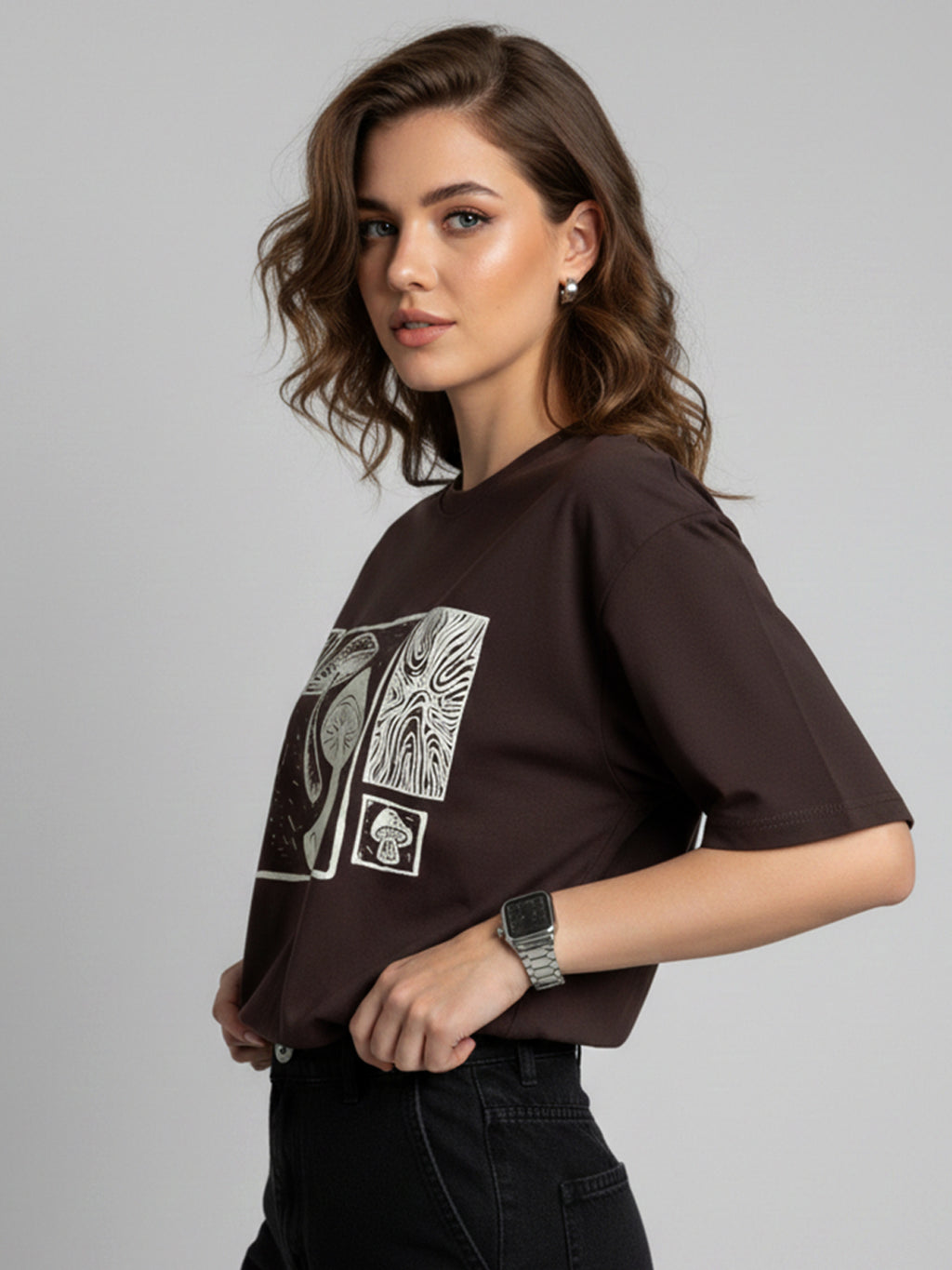 MUSHROOM OVERSIZED T-SHIRT