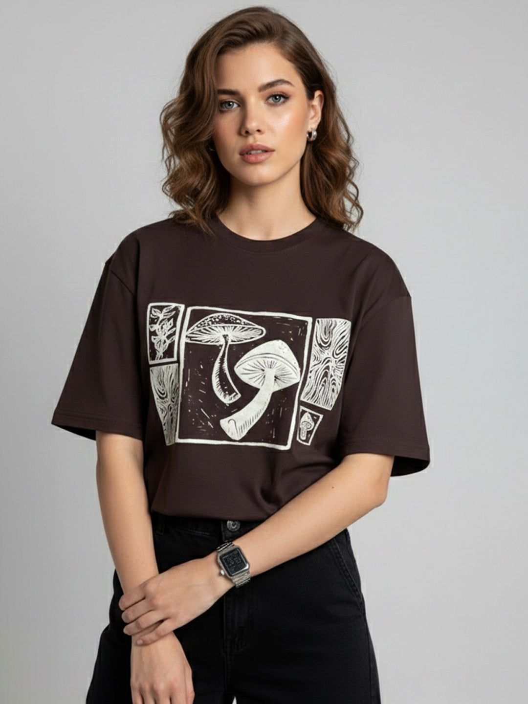MUSHROOM OVERSIZED T-SHIRT