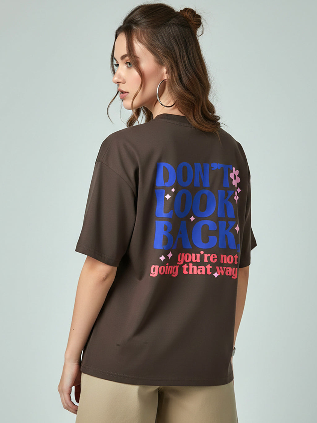 DONT LOOK BACK OVER SIZED T-SHIRT