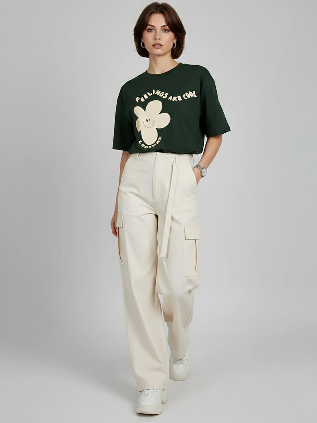 FEELINGS ARE COOL OVER SIZED T-SHIRT