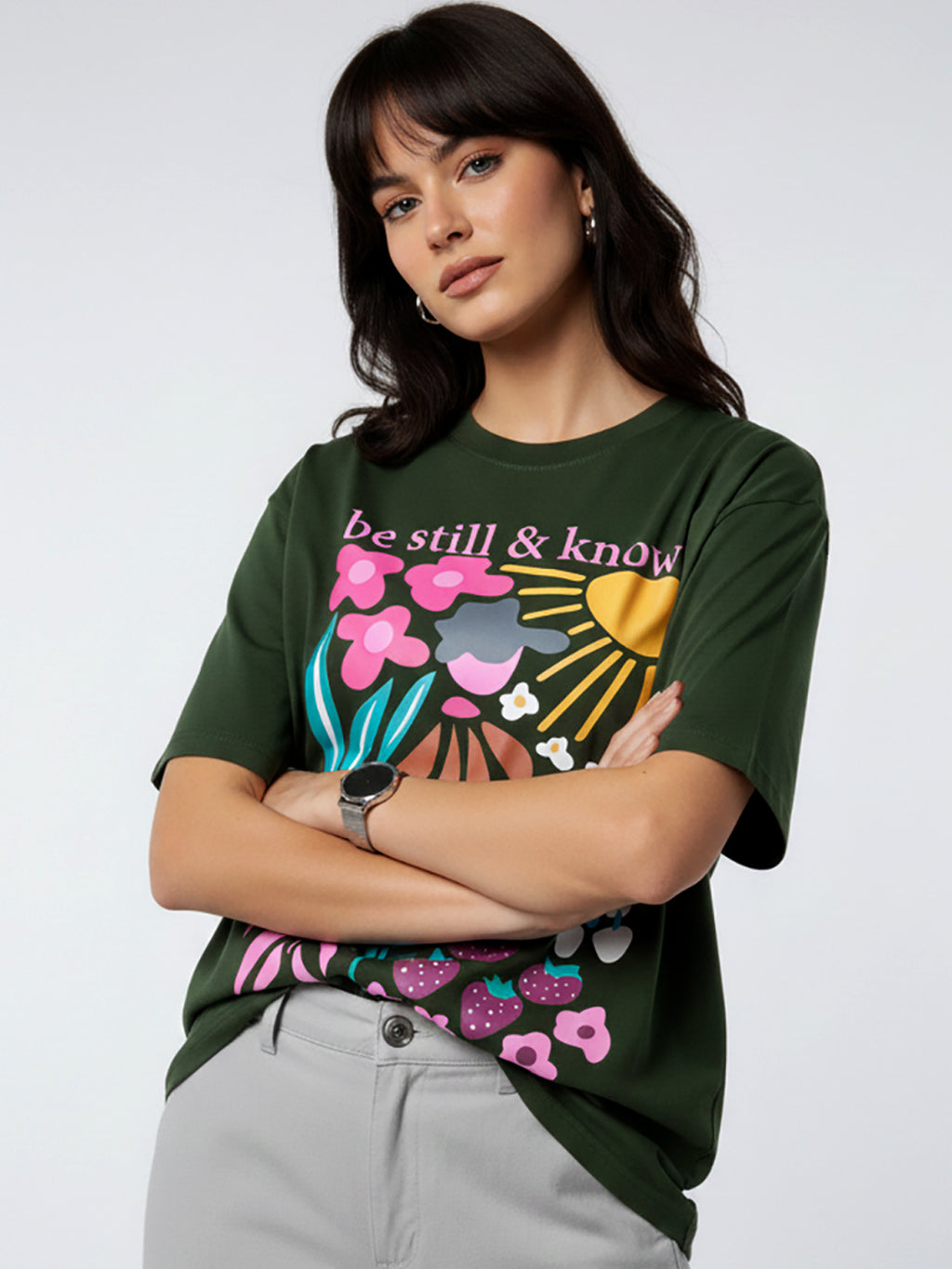 FLORAL OVERSIZED T-SHIRT