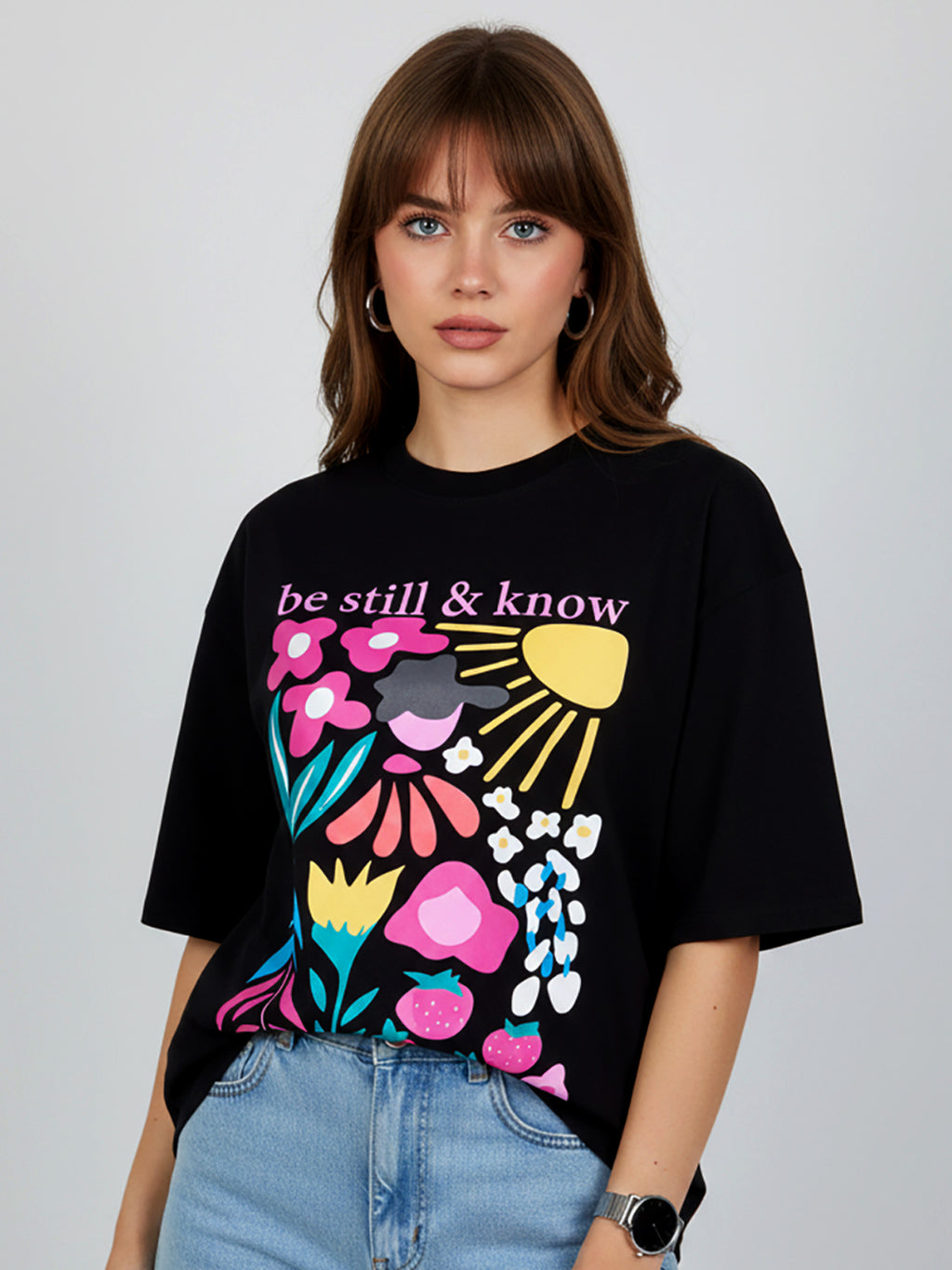 FLORAL OVERSIZED T-SHIRT