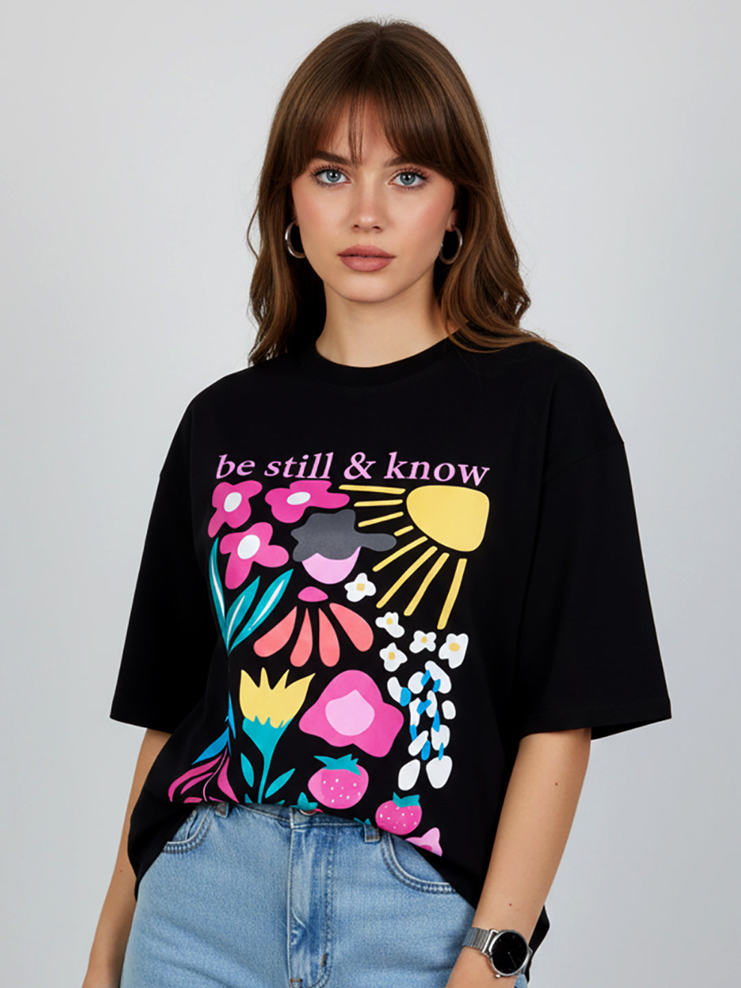 FLORAL OVERSIZED T-SHIRT