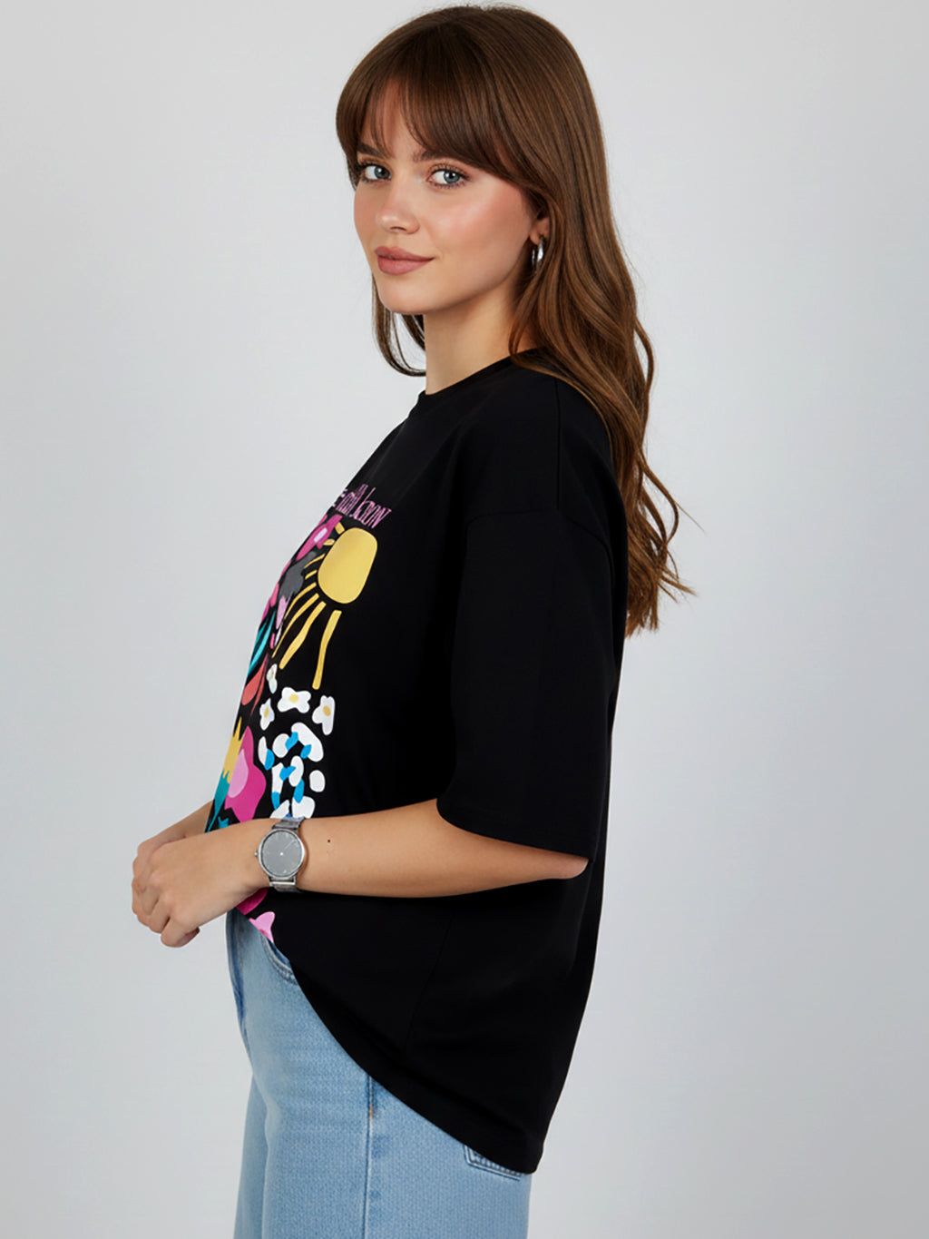 FLORAL OVERSIZED T-SHIRT