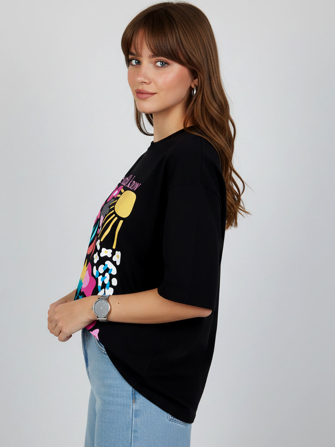 FLORAL OVERSIZED T-SHIRT