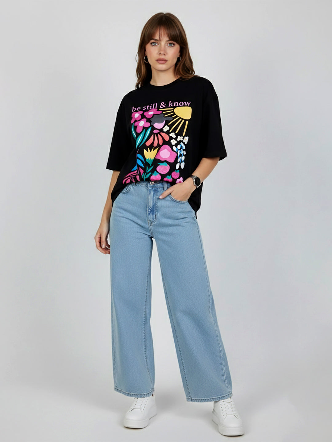 FLORAL OVERSIZED T-SHIRT