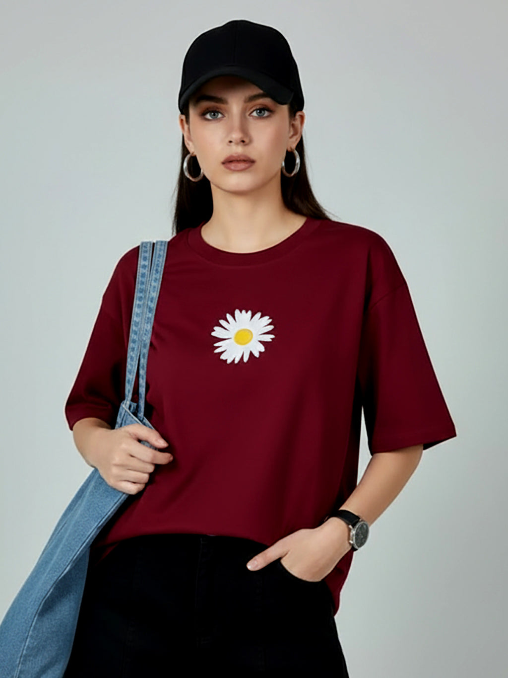 FLOWER OVERSIZED T-SHIRT