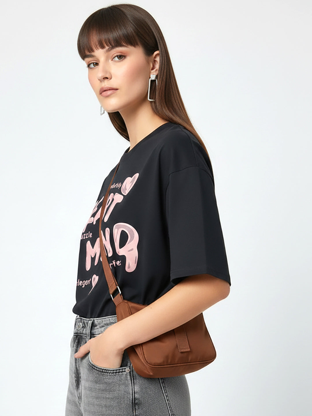 HEART MIND OVER SIZED T-SHIRT