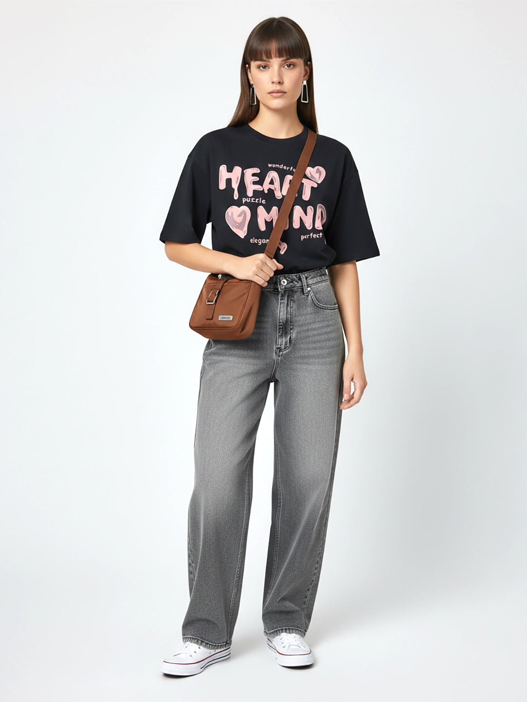 HEART MIND OVER SIZED T-SHIRT