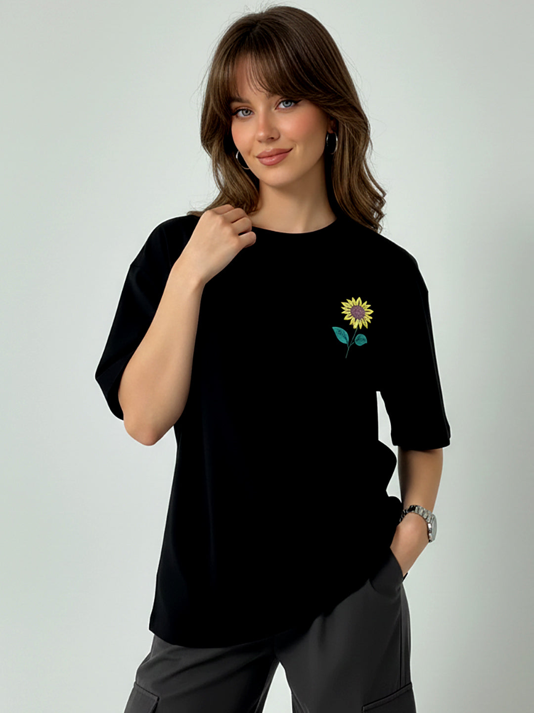 SUNFLOWER OVERSIZED T-SHIRT