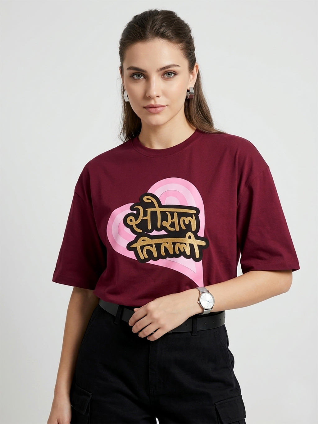 SOCIAL TITLI OVER SIZED T-SHIRT