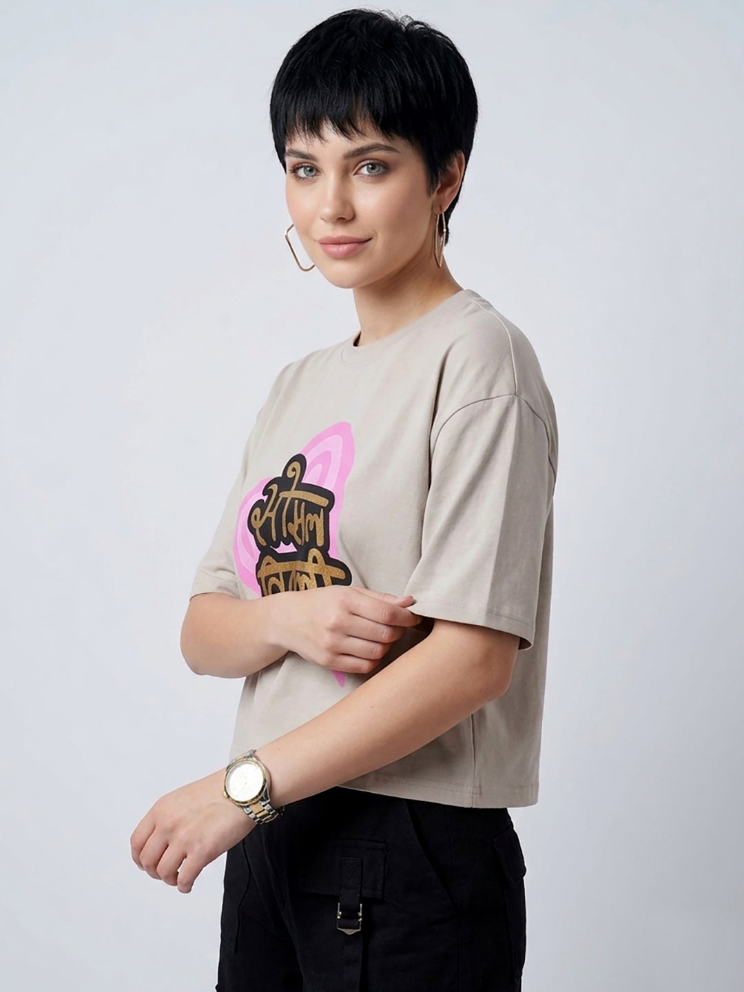 SOCIAL TITLI OVER SIZED T-SHIRT