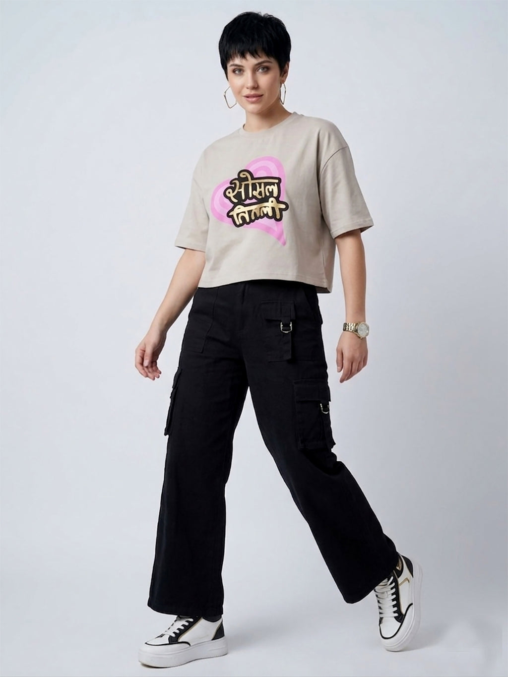 SOCIAL TITLI OVER SIZED T-SHIRT