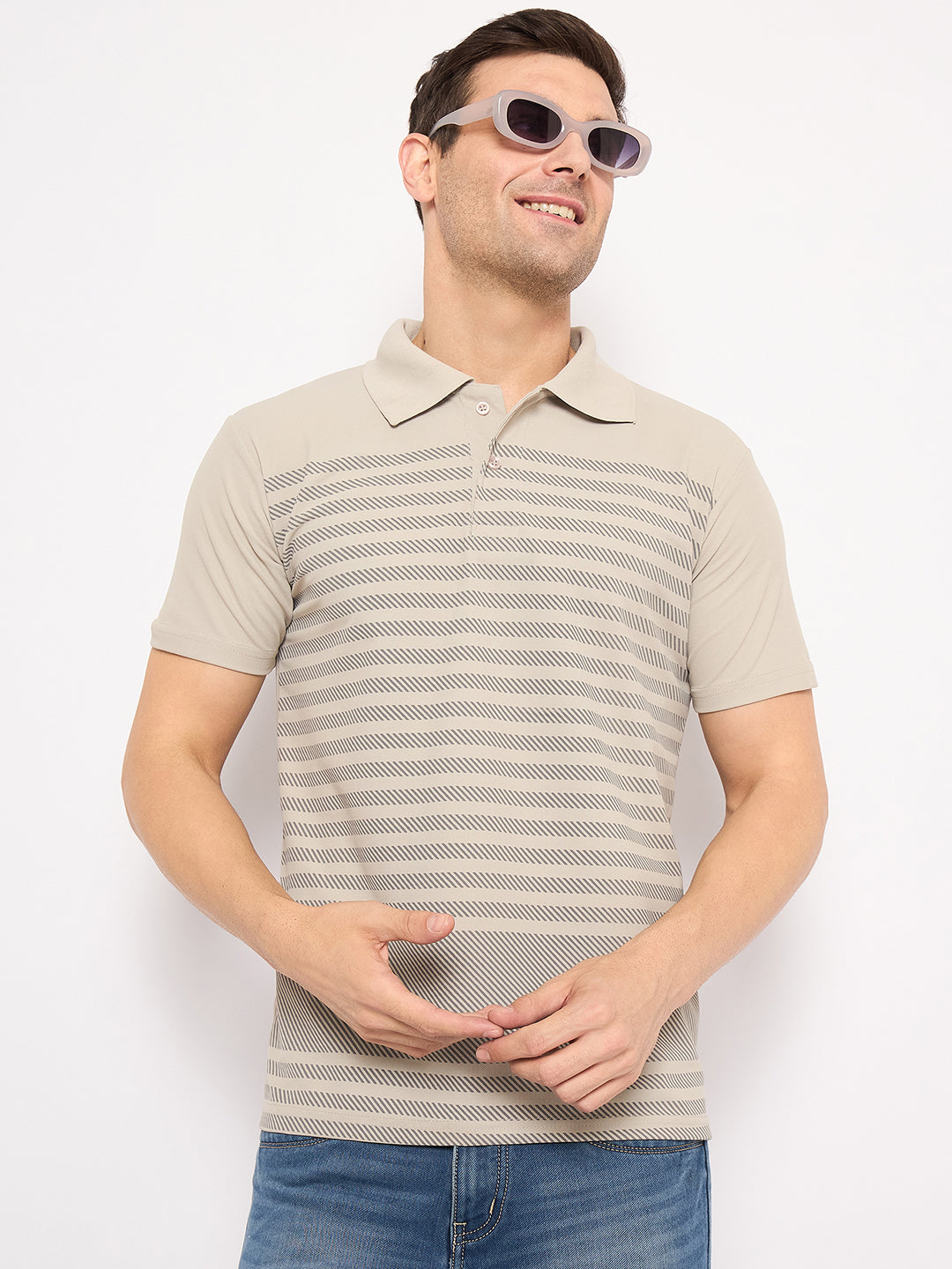 Taupe Talk Men's polo