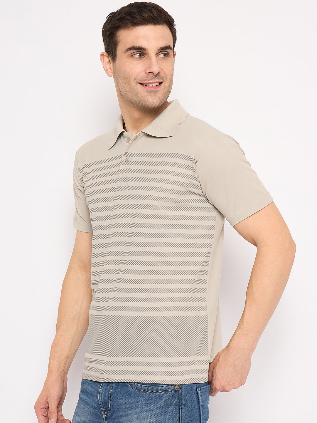 Taupe Talk Men's polo