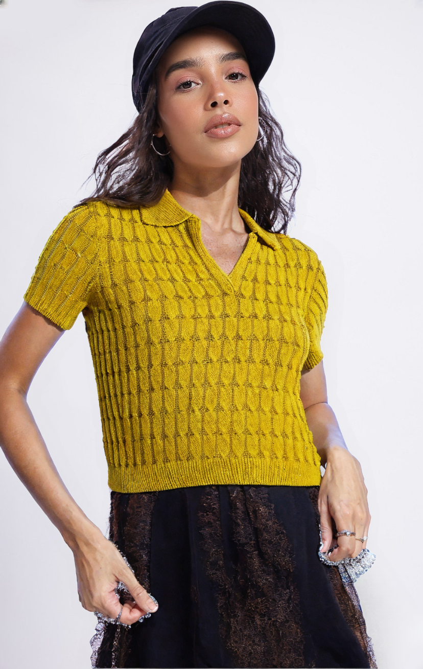 Ripple Knit women top