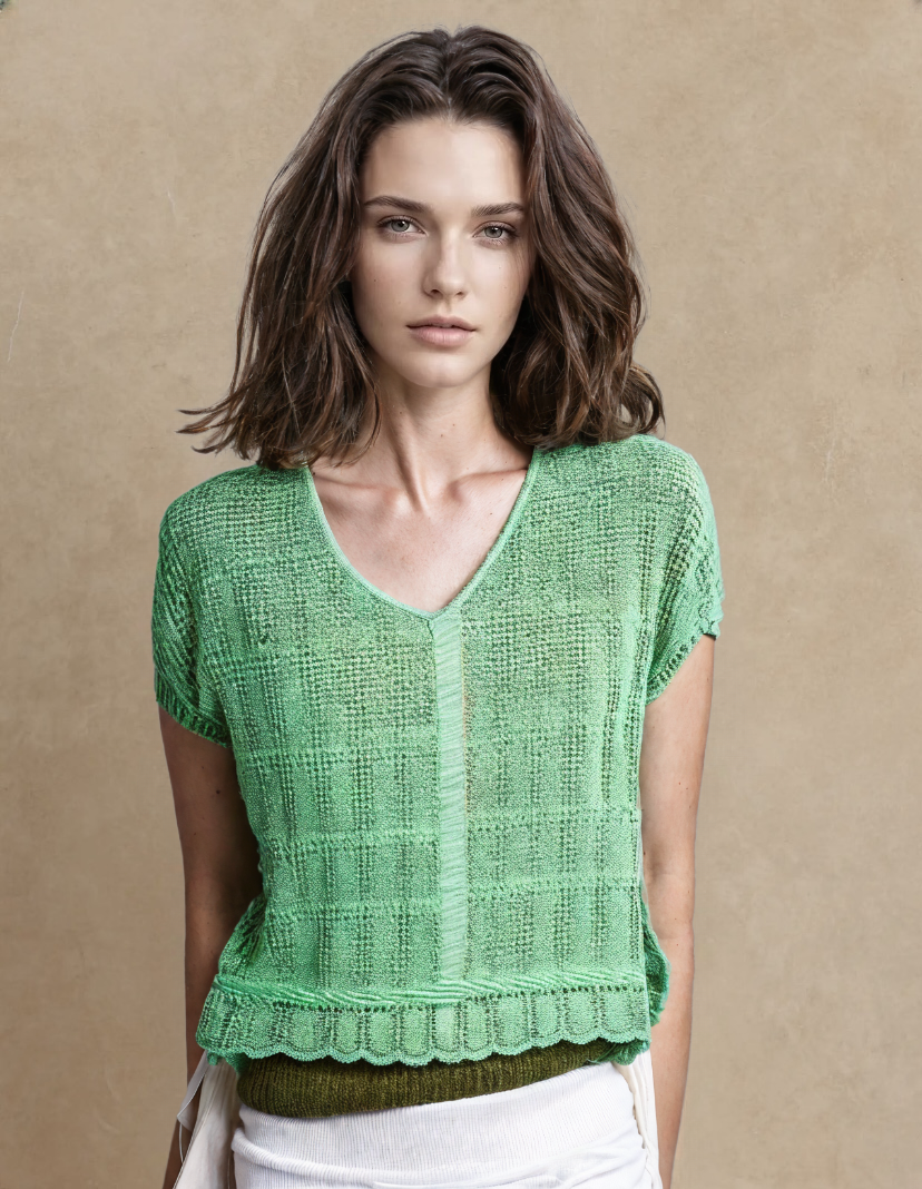 Relaxed Rib women top