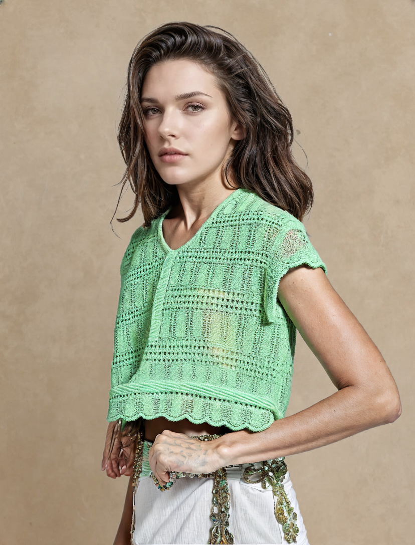 Relaxed Rib women top