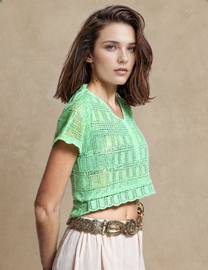 Relaxed Rib women top