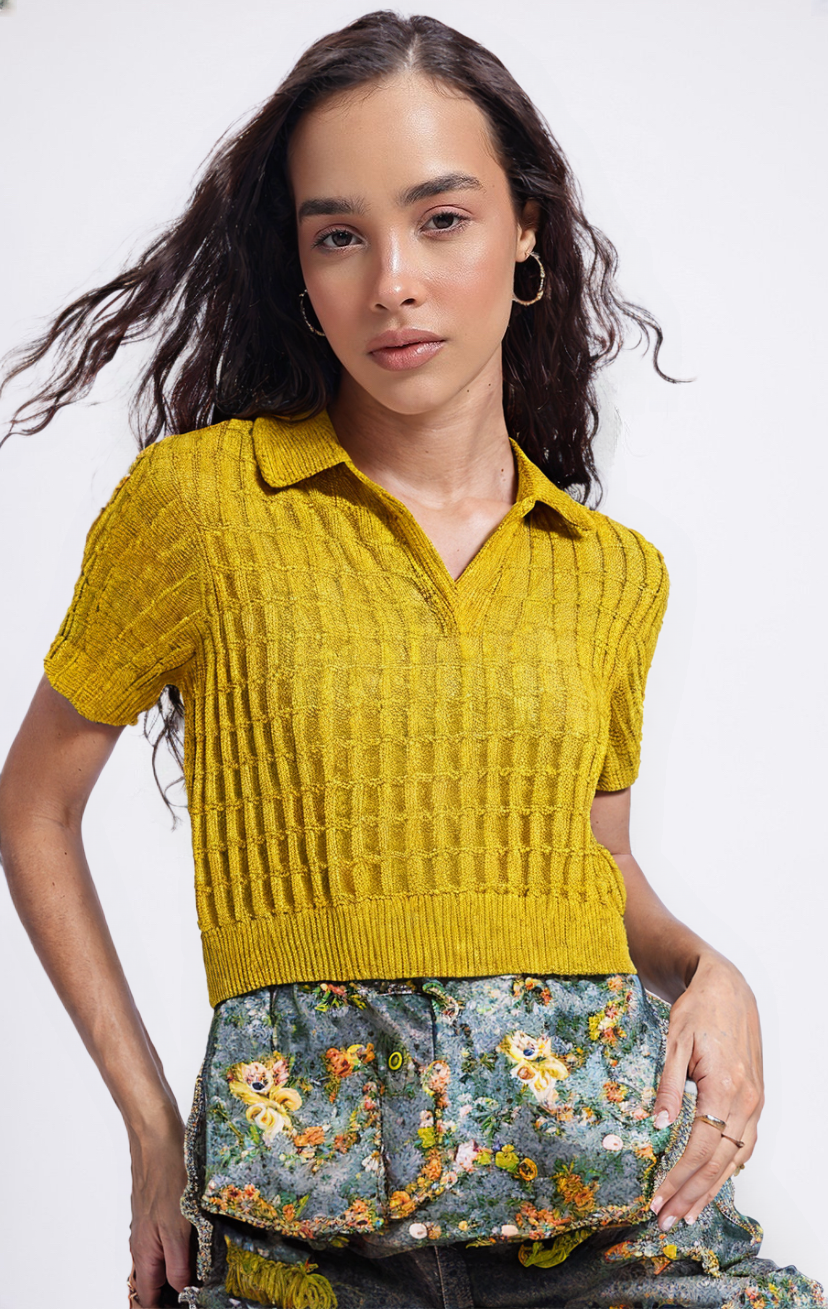 Ripple Knit women top